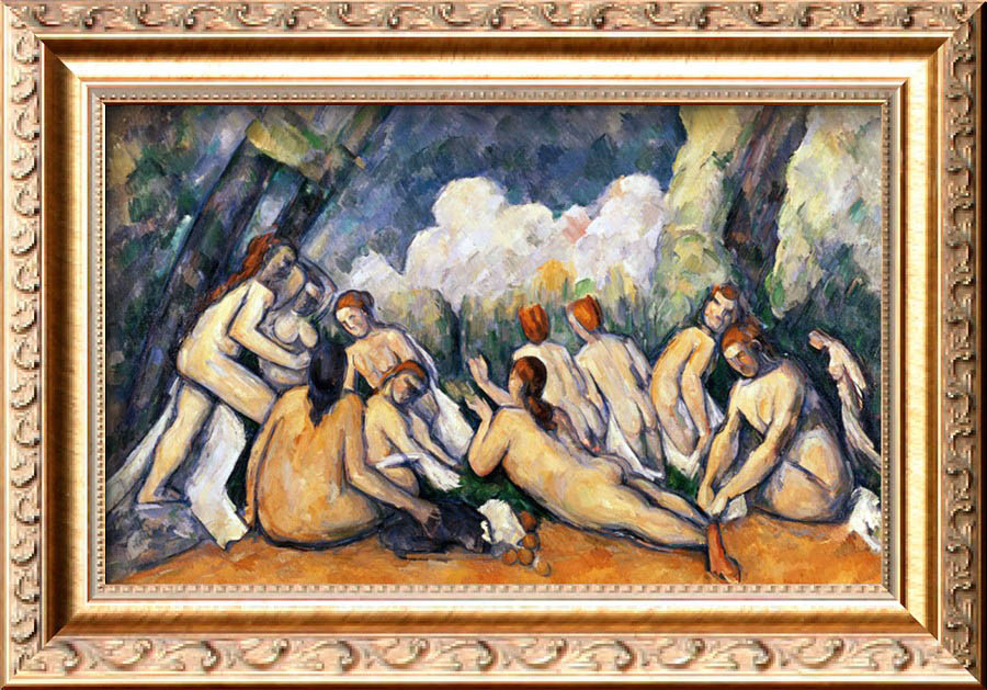 Large Bathers II, 1900-1906 - Paul Cezanne Painting